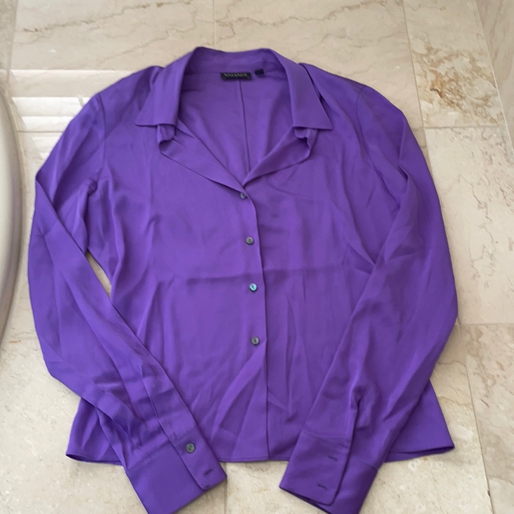 Tahari silk blouse